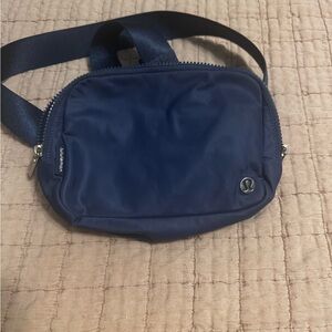 Pitch blue belt bag